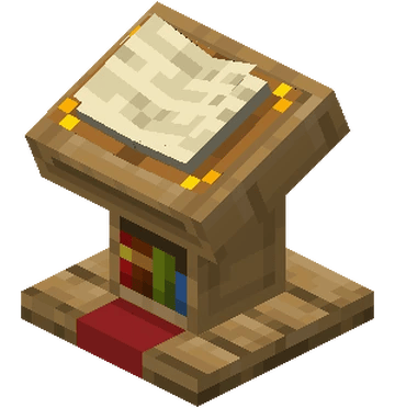 Image of a lectern with a book